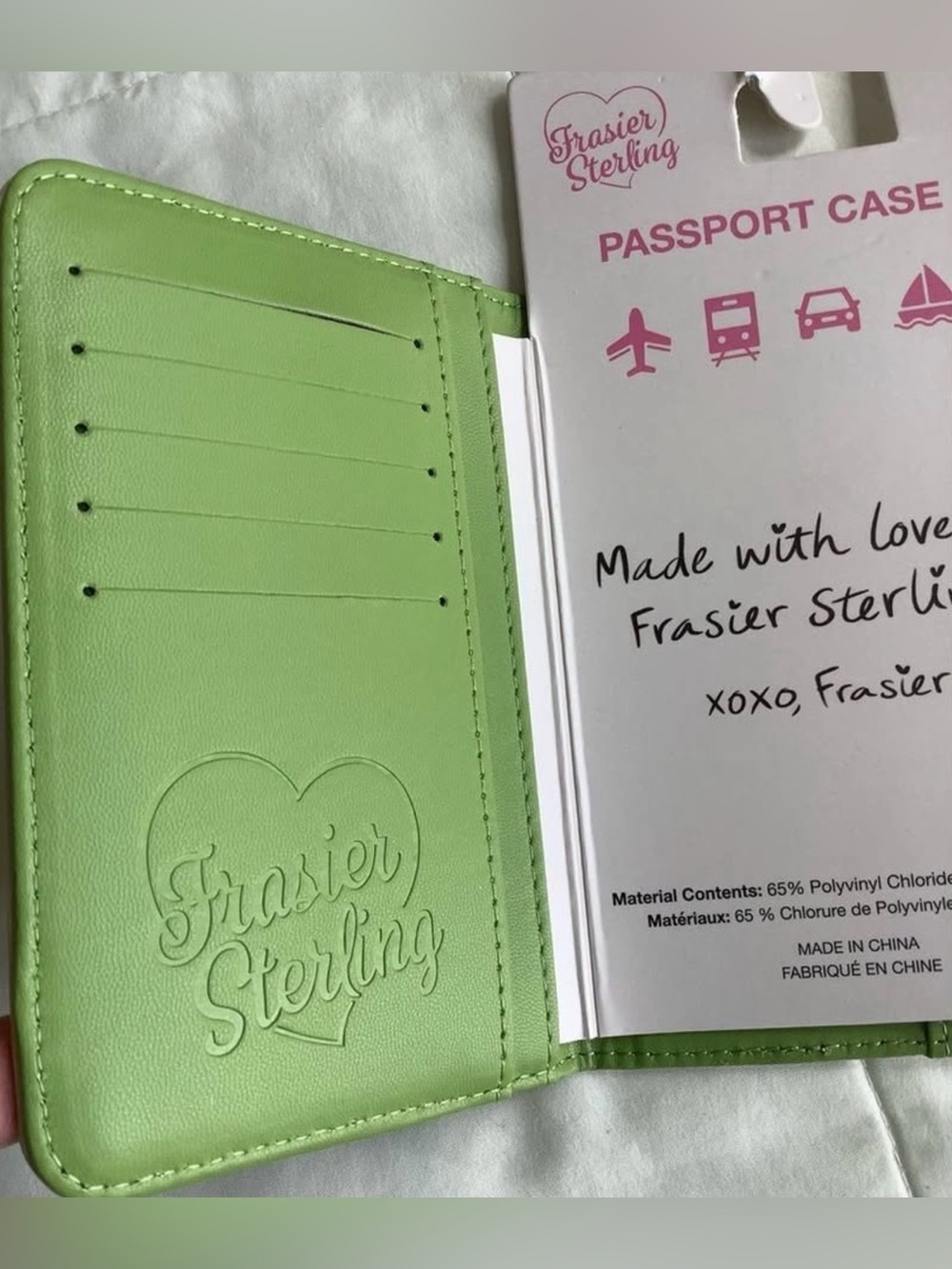Frasier Sterling Lemon Branch Passport Case - Beige - Picture 3 of 4